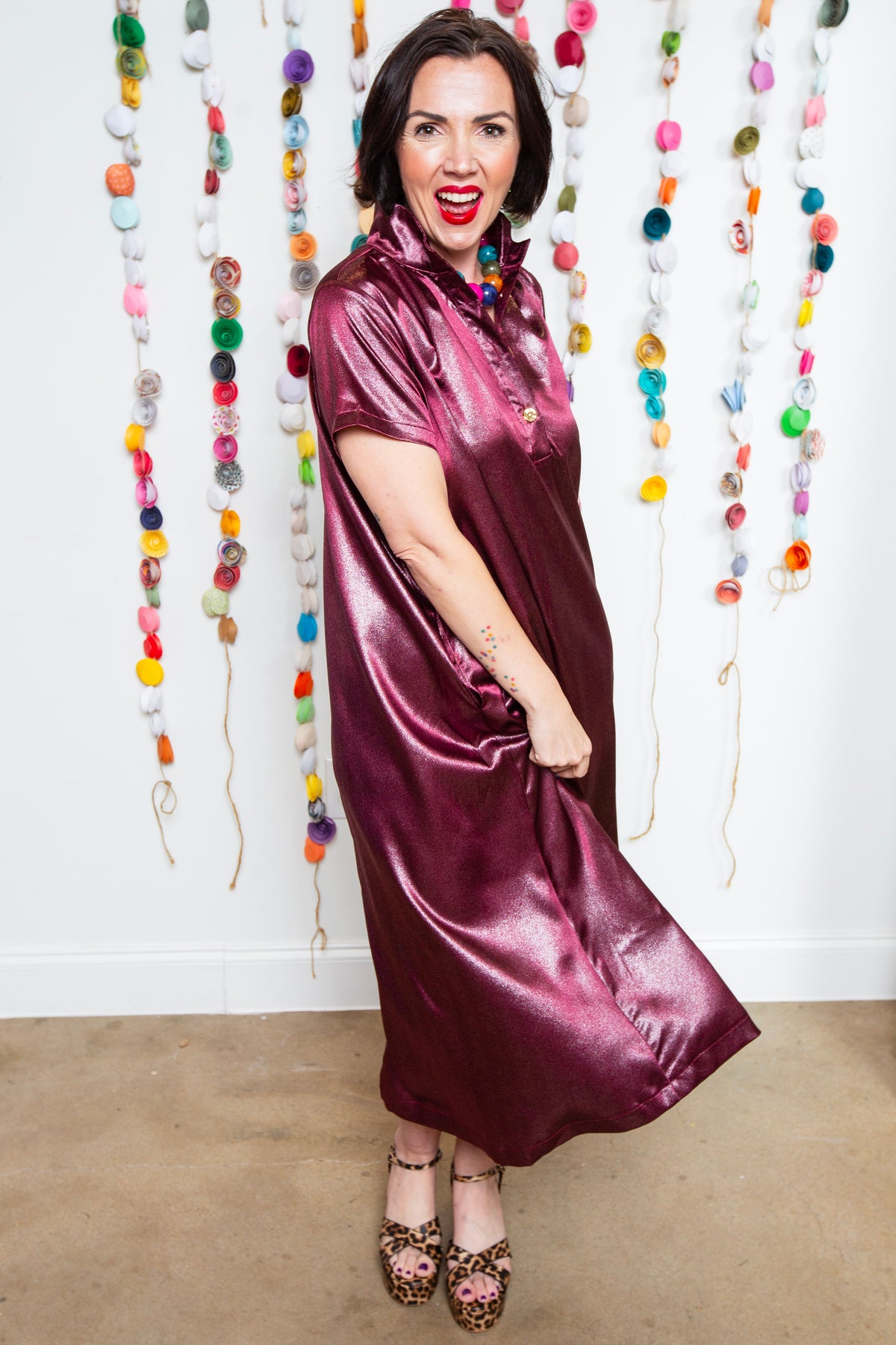 Burgundy Addy Dress