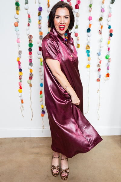 Burgundy Addy Dress
