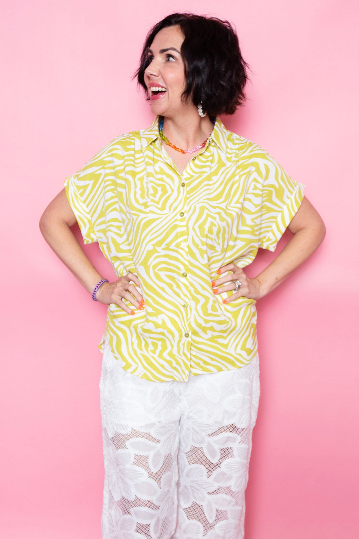 Electric Zebra Top