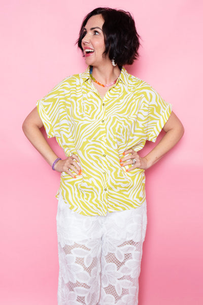 Electric Zebra Top