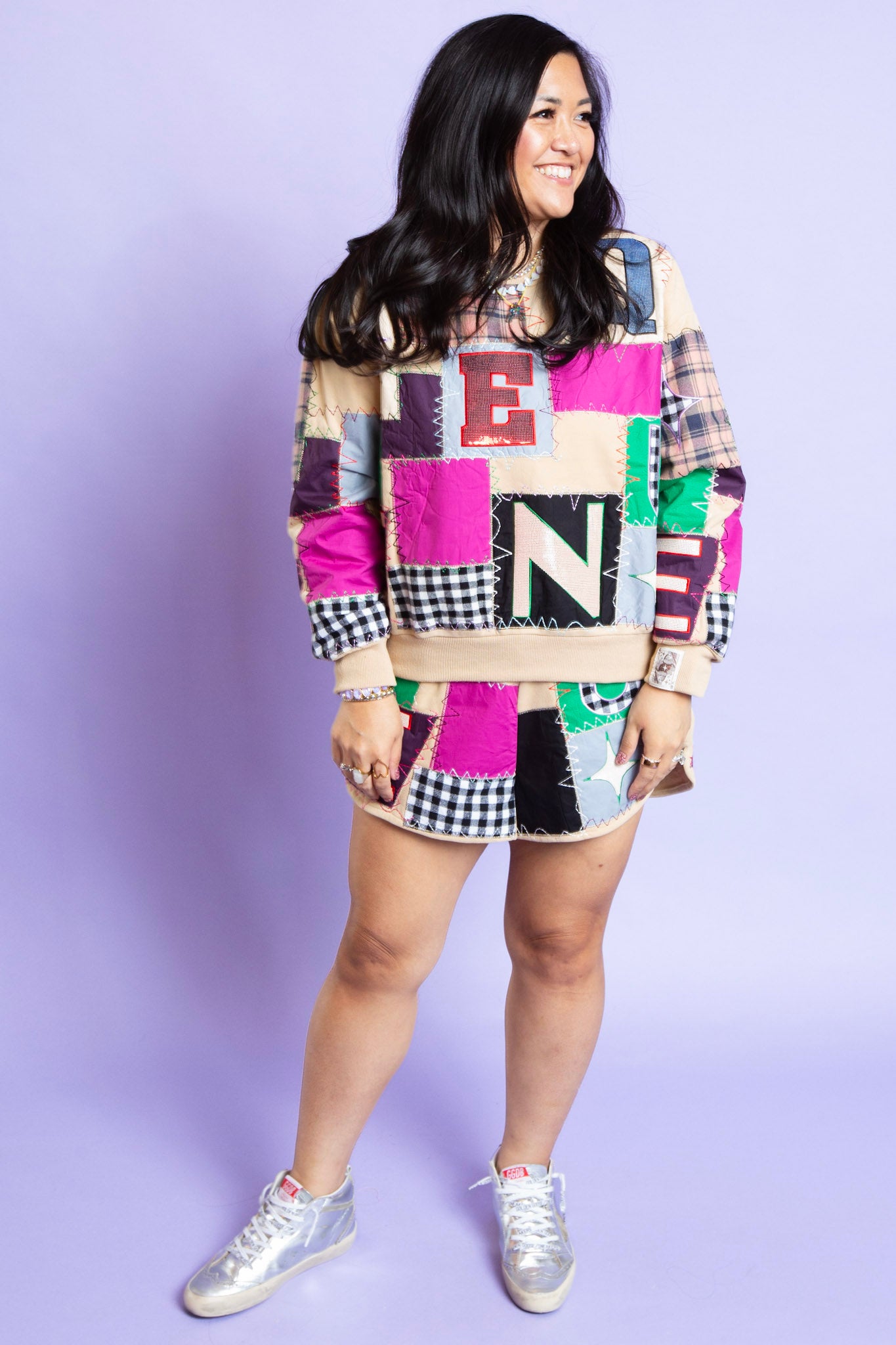 QUEEN OF SPARKLES | Patchwork Shorts