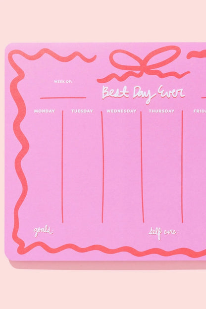 Taylor Elliott | Bow | Weekly Planner