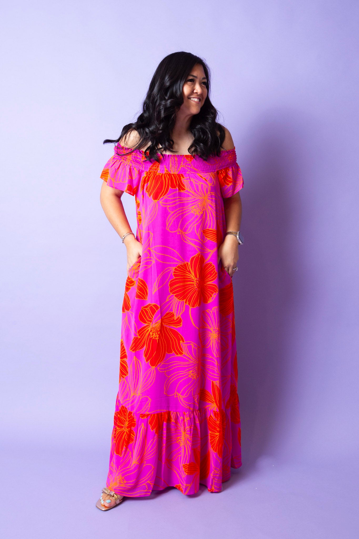 Hibiscus Haze Dress
