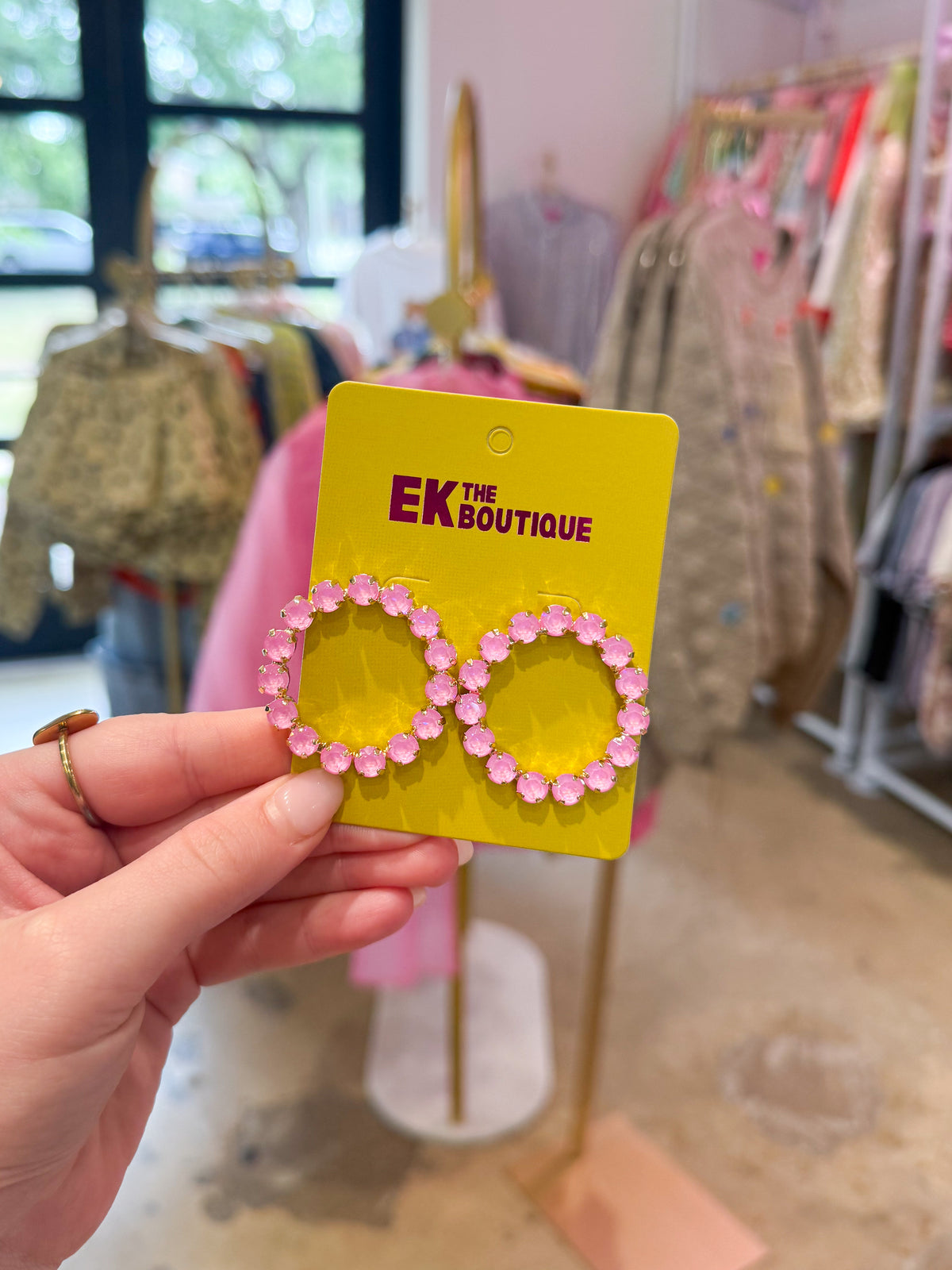 Circle Bling Earrings