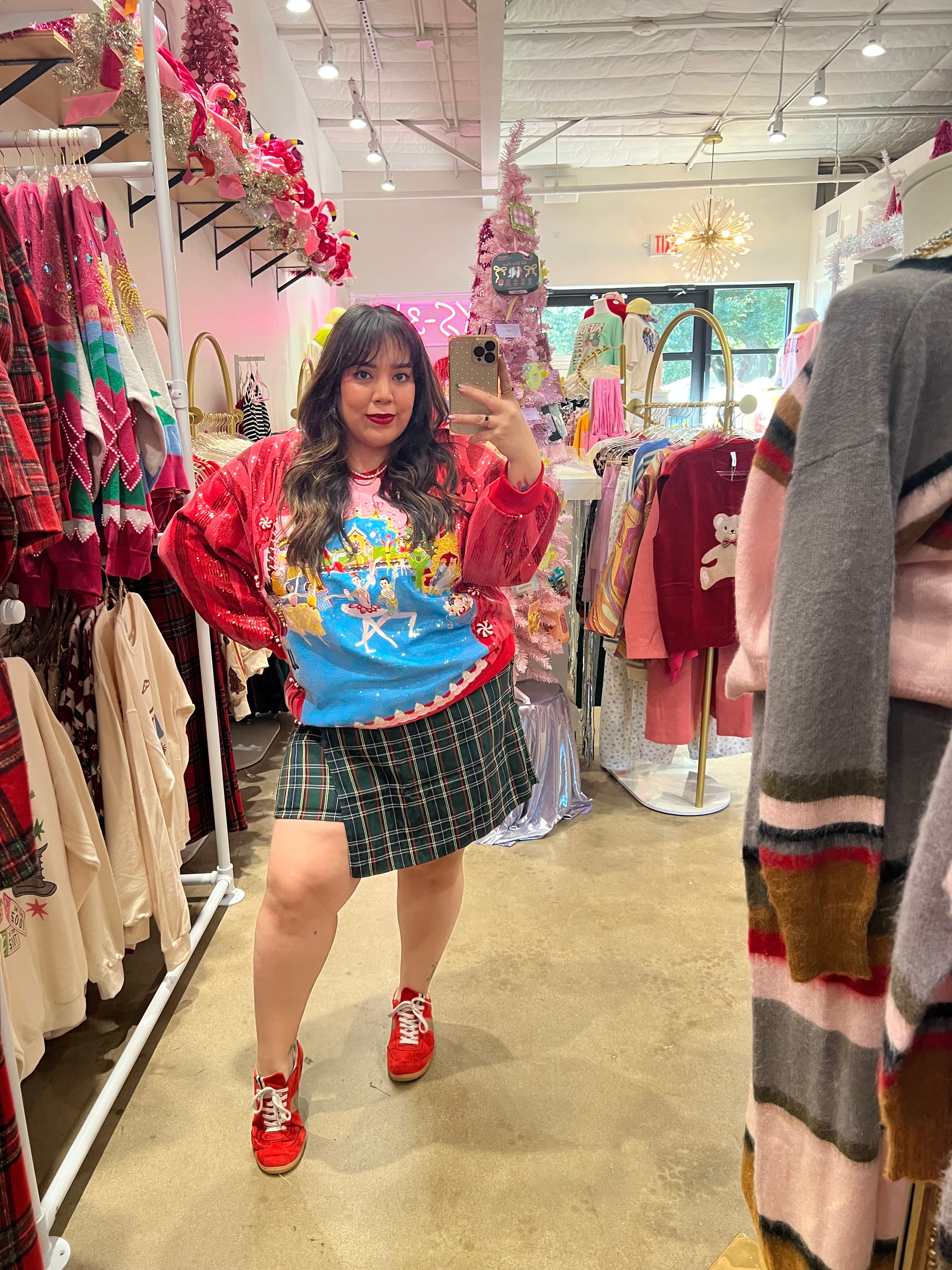 Plaid Wrap Skort | Plus