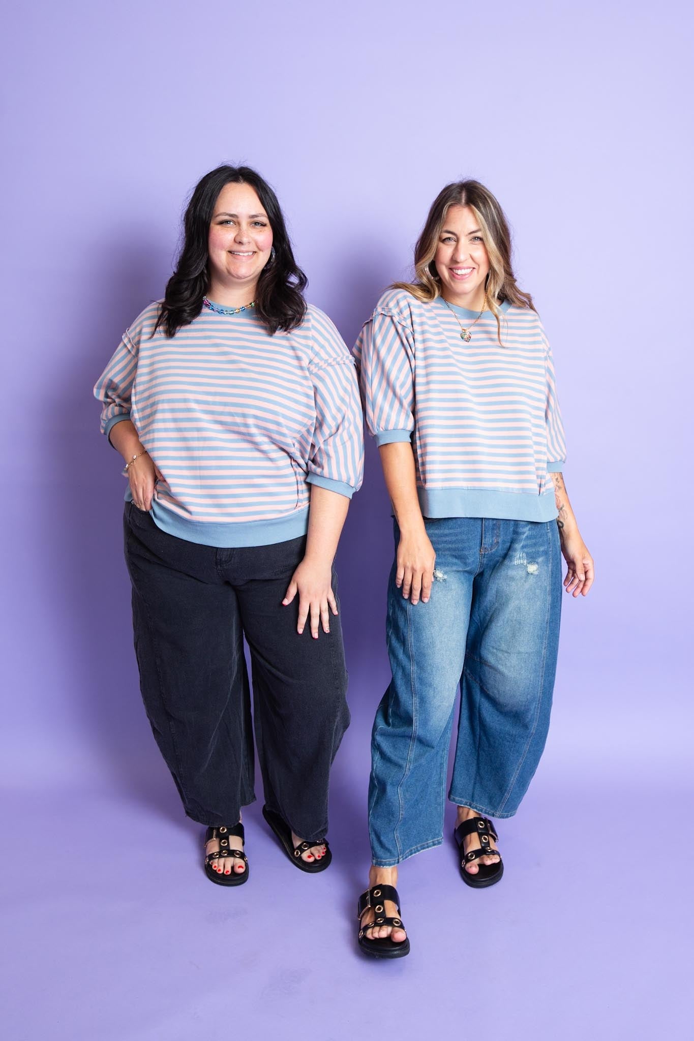 Blush & Blue Top | Reg & Plus