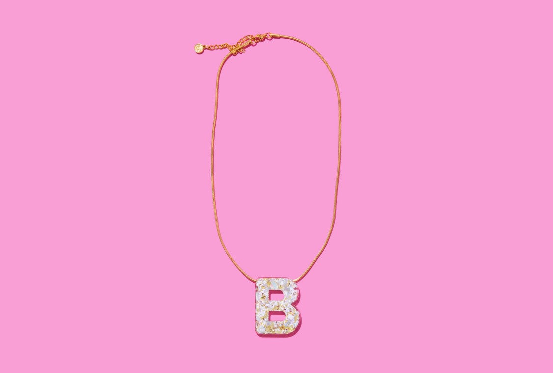 Taylor Elliott | Pearl Confetti Letter Necklace