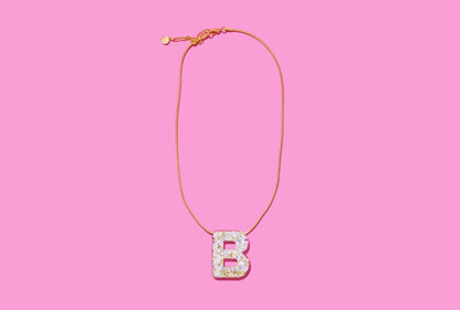 Taylor Elliott | Pearl Confetti Letter Necklace