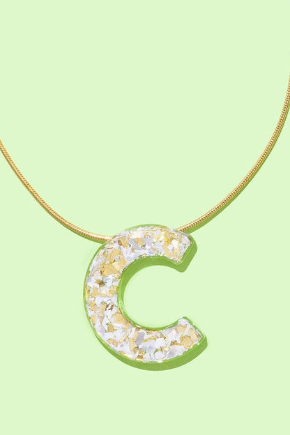 Taylor Elliott | Pearl Confetti Letter Necklace