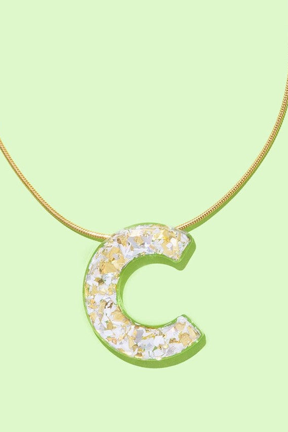 Taylor Elliott | Pearl Confetti Letter Necklace
