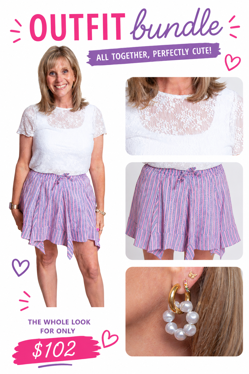Outfit Bundle | Lace & Skort