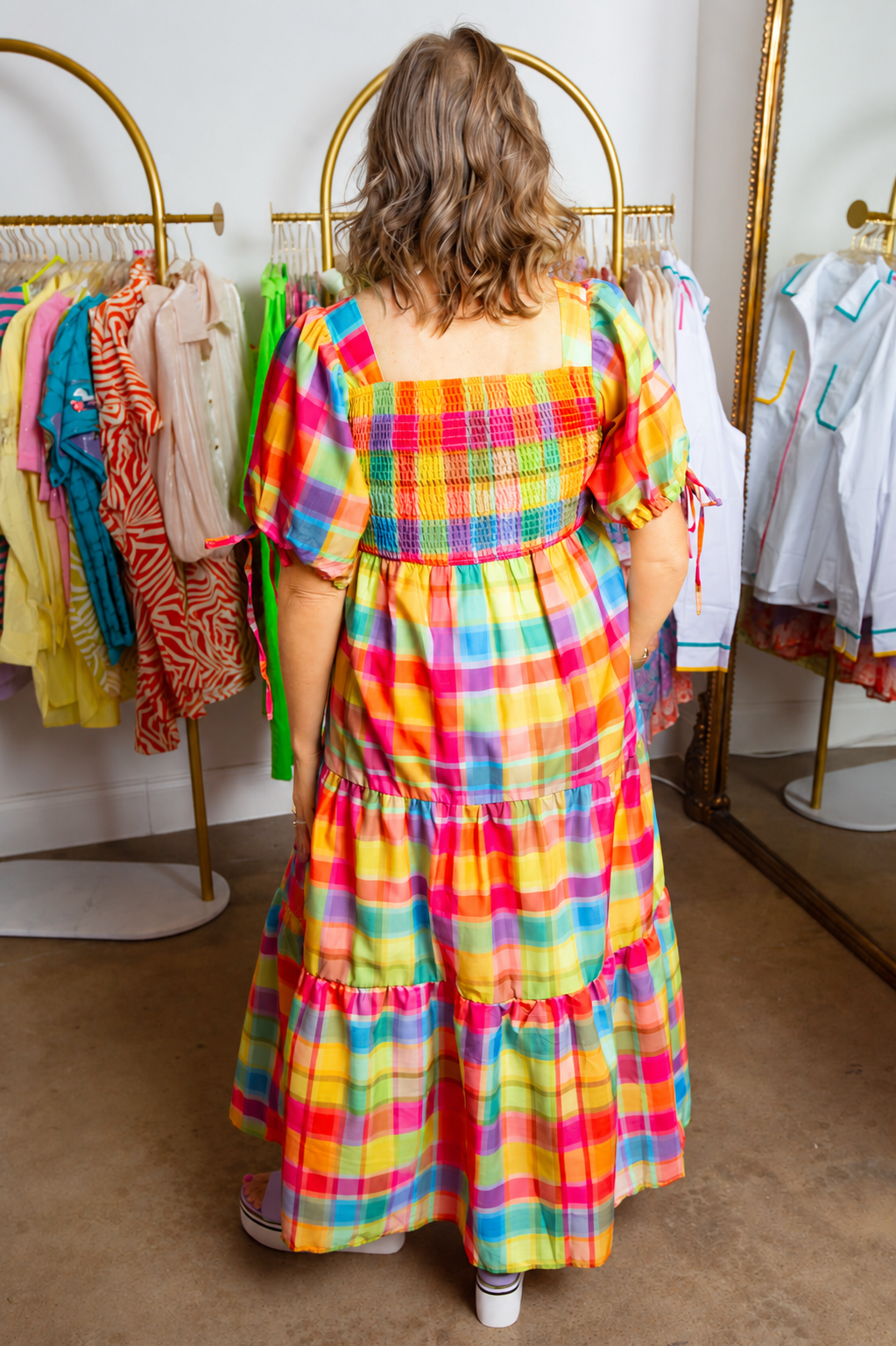 Sweet Magnolia Plaid Dress