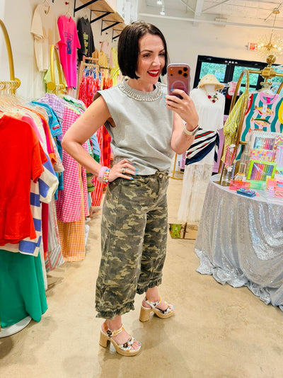 Camo Wamo Bib Crop Pant