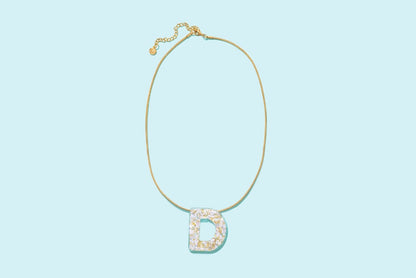 Taylor Elliott | Pearl Confetti Letter Necklace
