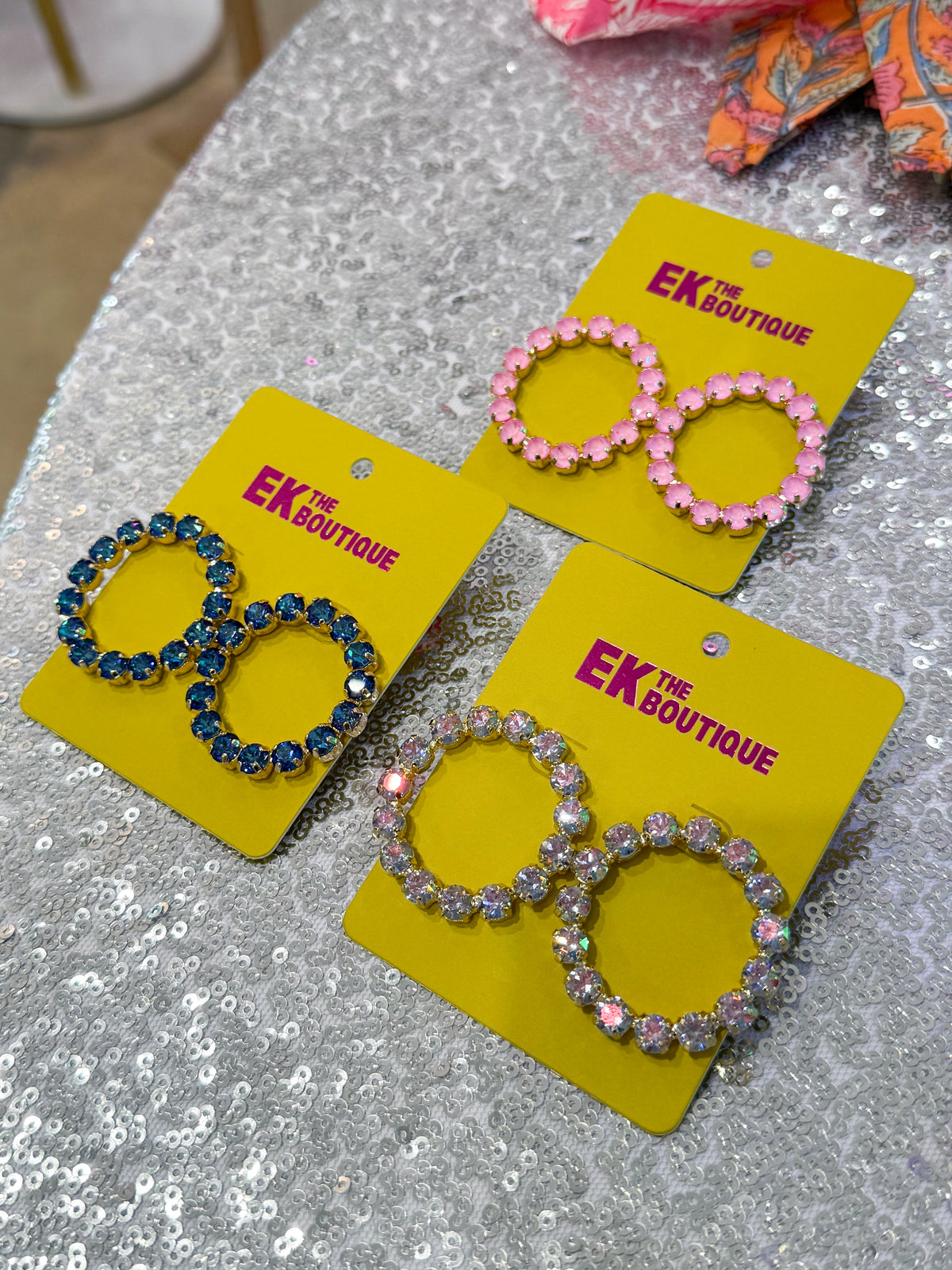 Circle Bling Earrings