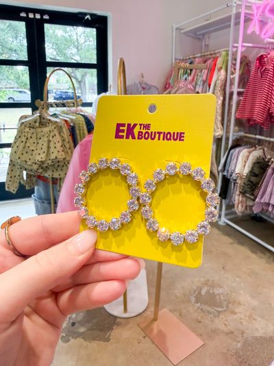 Circle Bling Earrings