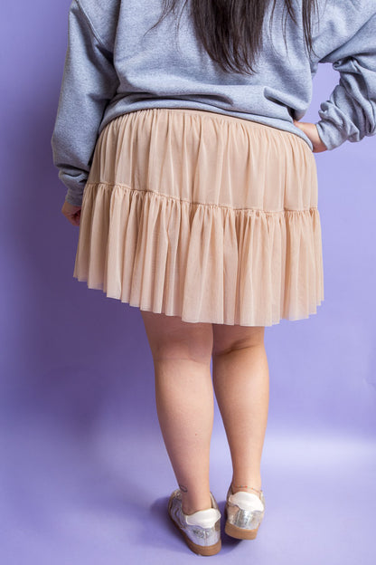 POPFLEX | Pirouette Skirt Café au Lait | Plus