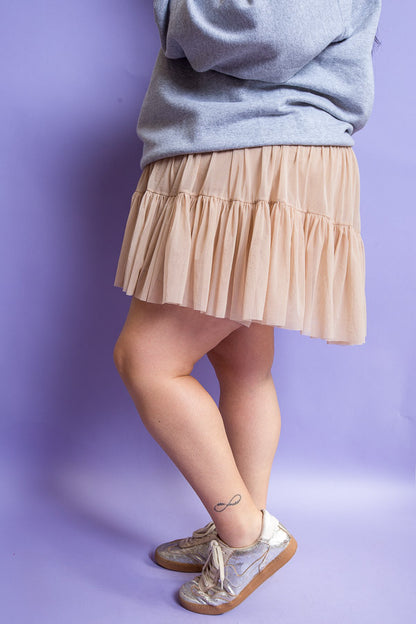 POPFLEX | Pirouette Skirt Café au Lait | Plus