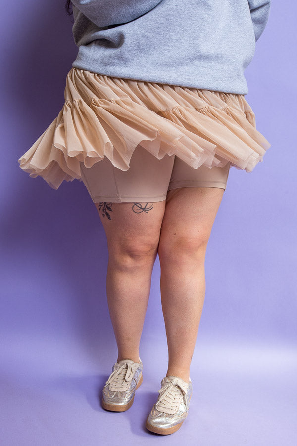 POPFLEX | Pirouette Skirt Café au Lait | Plus