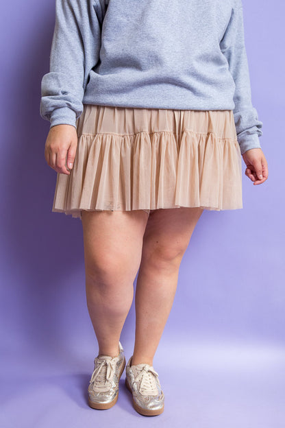POPFLEX | Pirouette Skirt Café au Lait | Plus