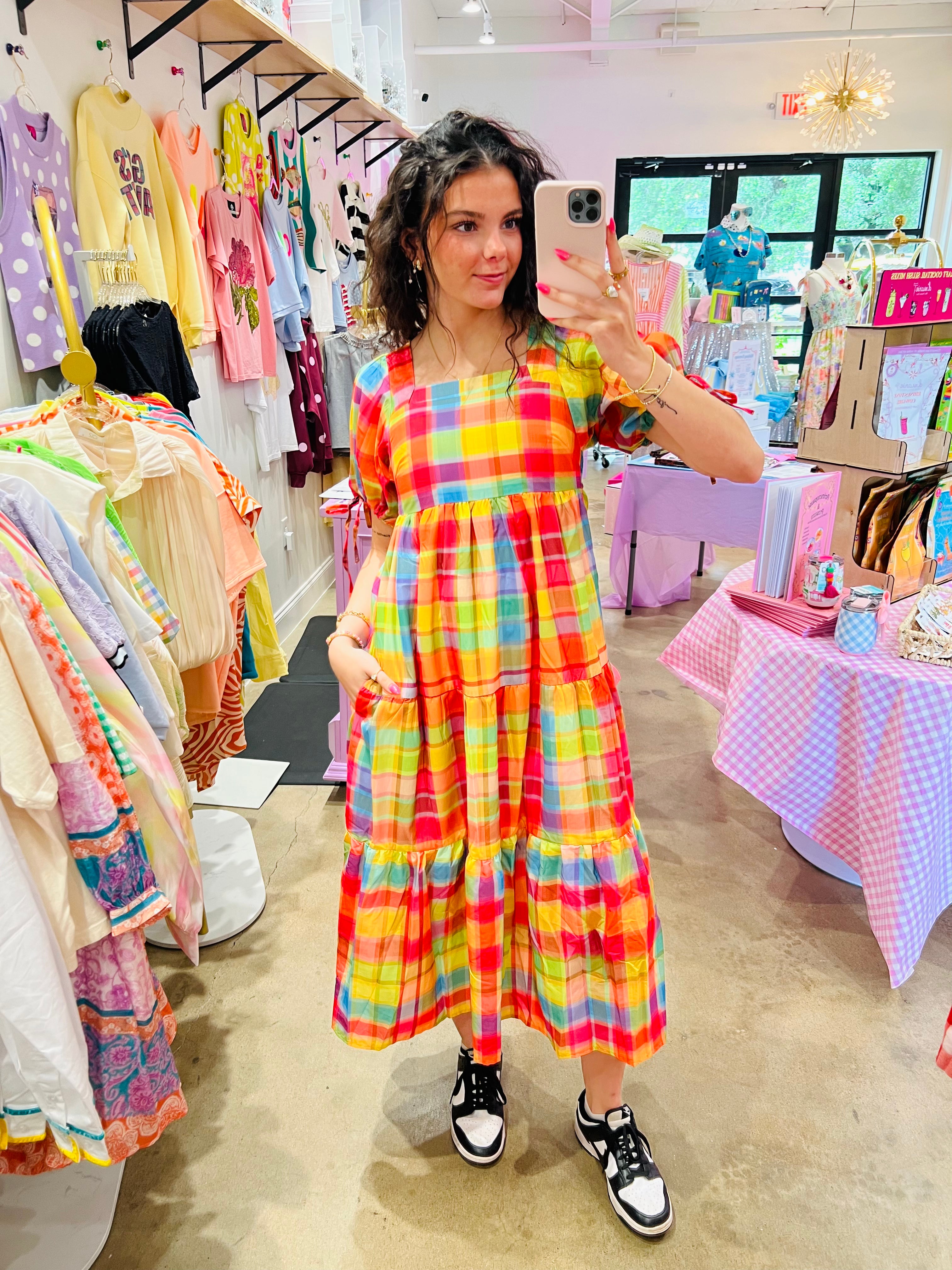 Sweet Magnolia Plaid Dress