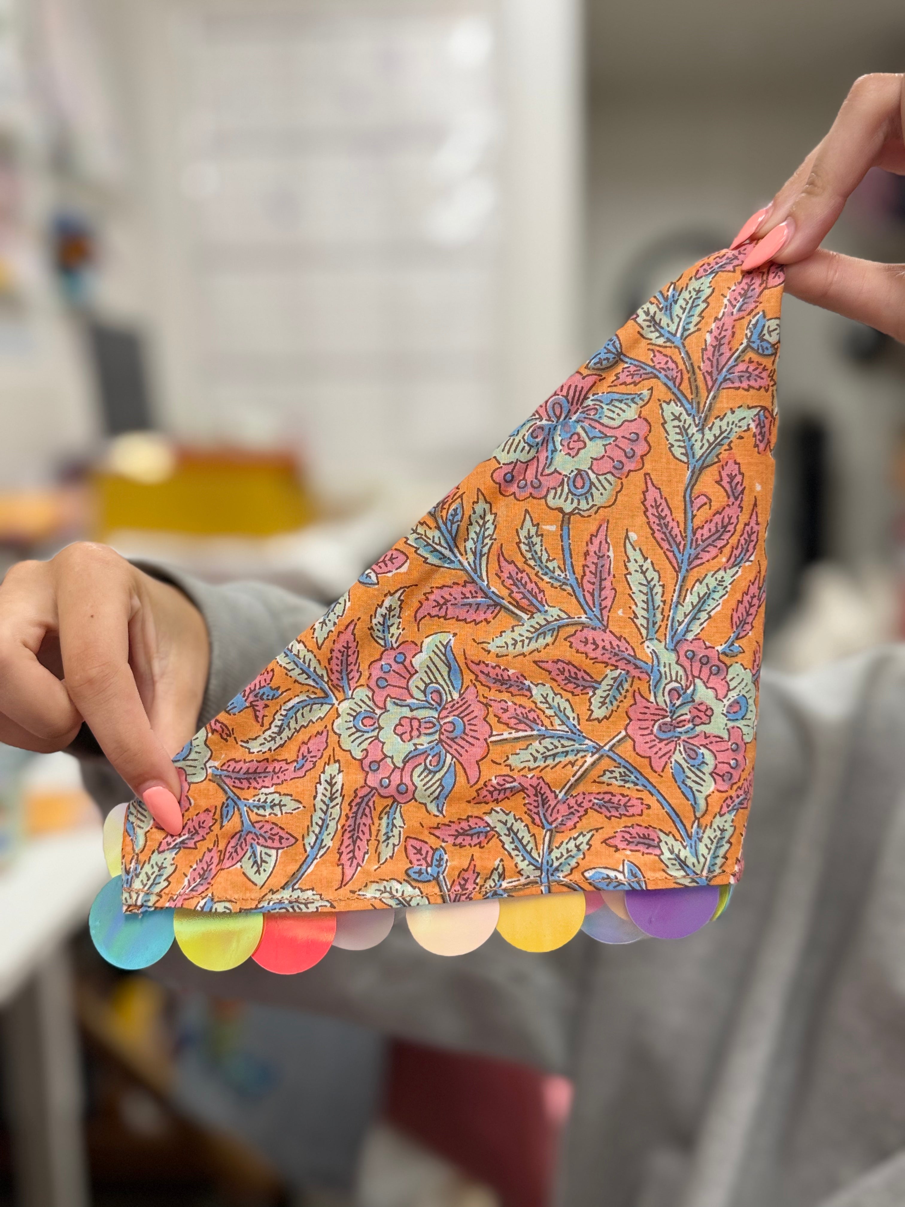 Dreamsicle Sequin Bandana