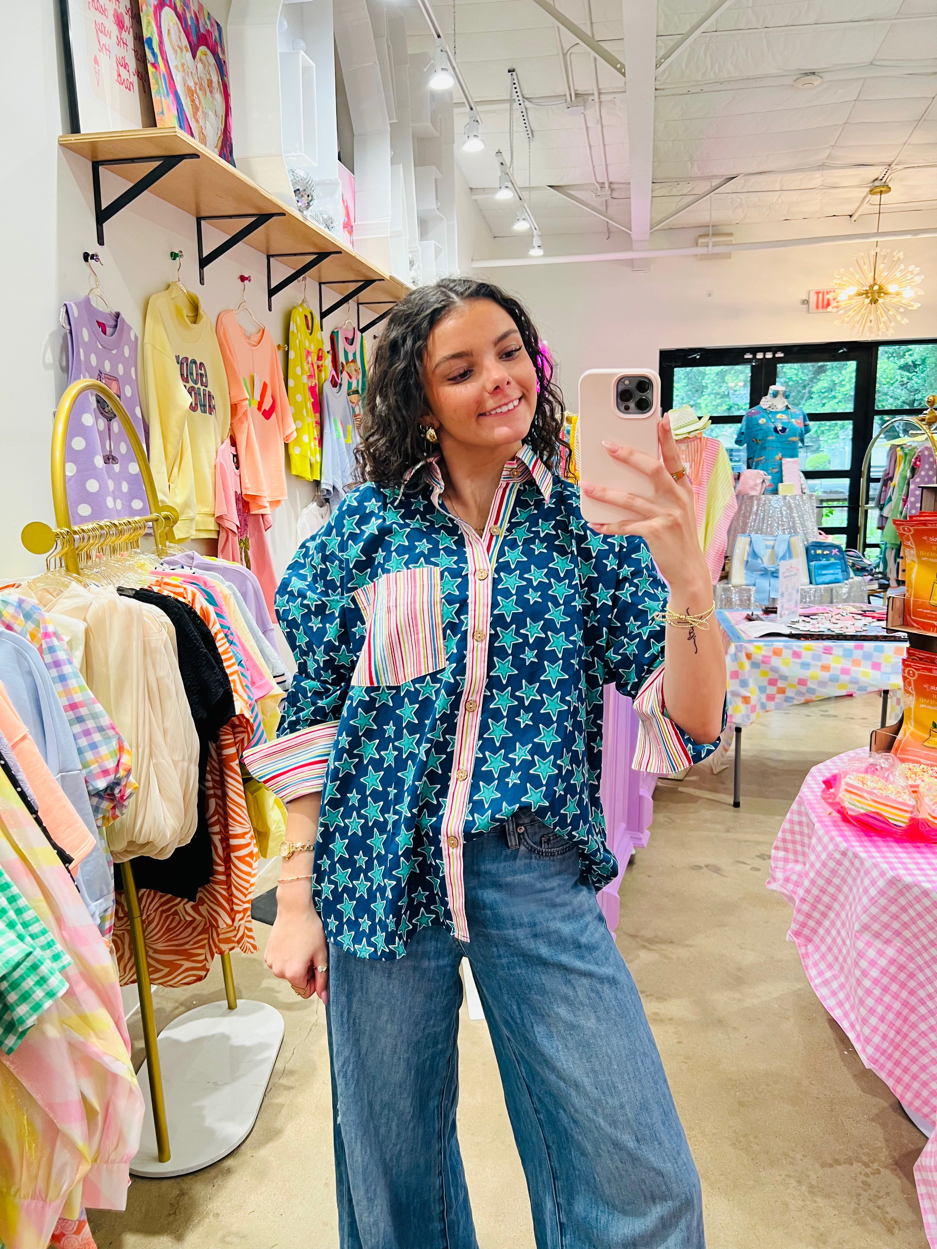 Chap and Graham | Eleanor Retro Star Button Down