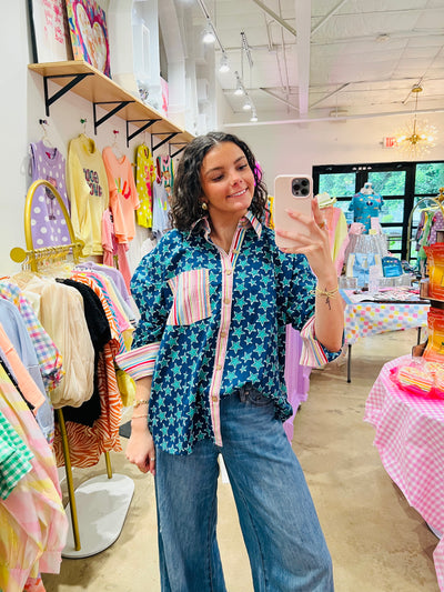 Chap and Graham | Eleanor Retro Star Button Down
