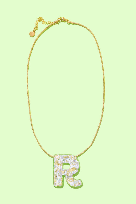 Taylor Elliott | Pearl Confetti Letter Necklace