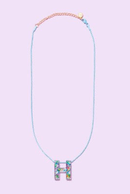 Taylor Elliott | Rainbow Confetti Letter Necklace