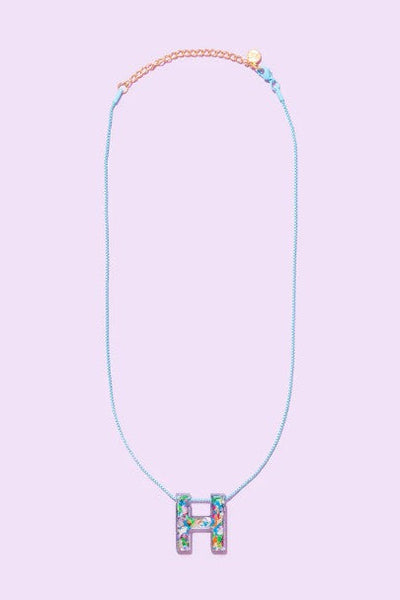 Taylor Elliott | Rainbow Confetti Letter Necklace