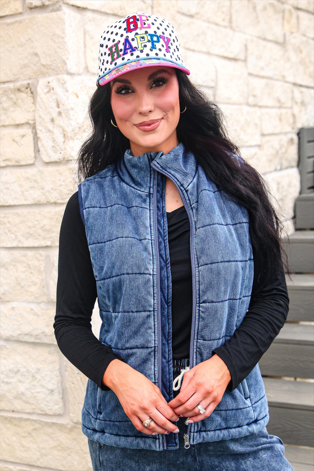 Preorder Refined Denim Puffer Vest