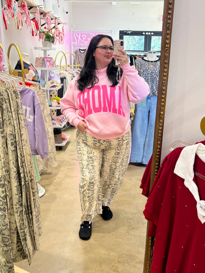 Amore 2-Sided Mock Neck Sweatshirt