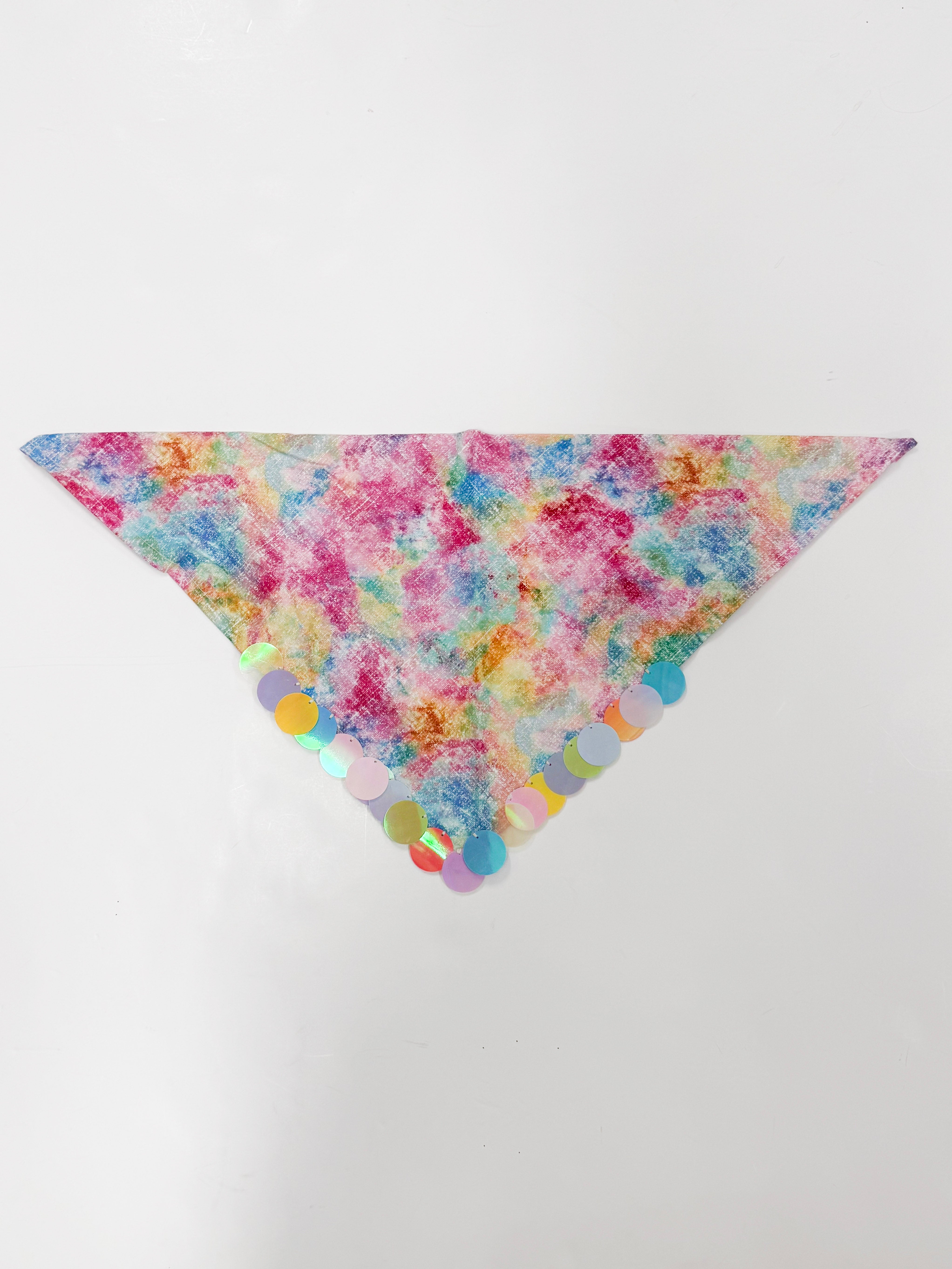 Watercolor Sequin Bandana