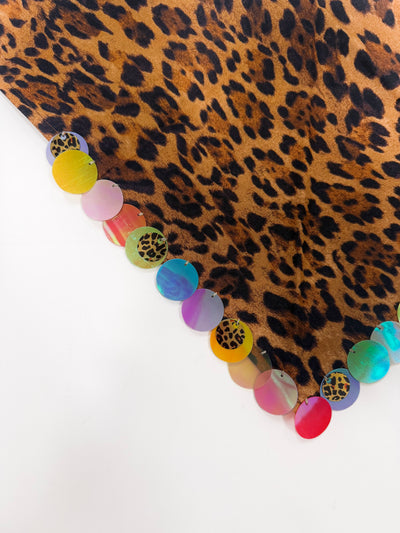 Cheetah Multi Sequin Bandana