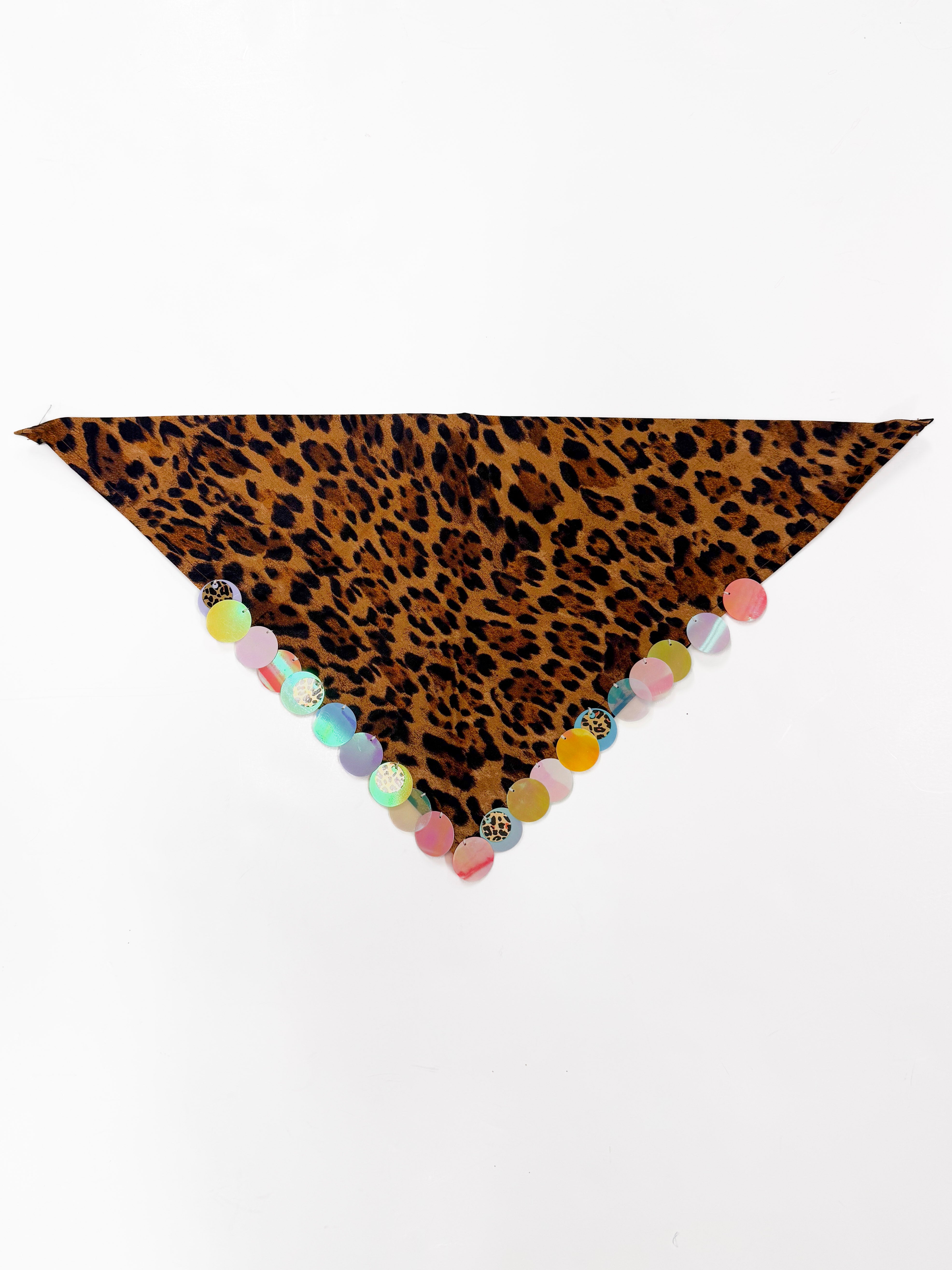 Cheetah Multi Sequin Bandana