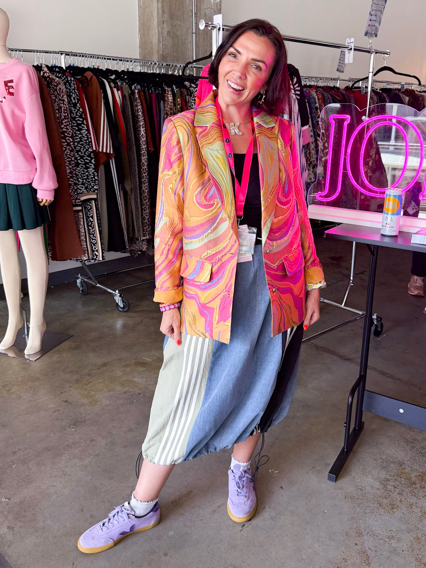 Swirl Color Blazer