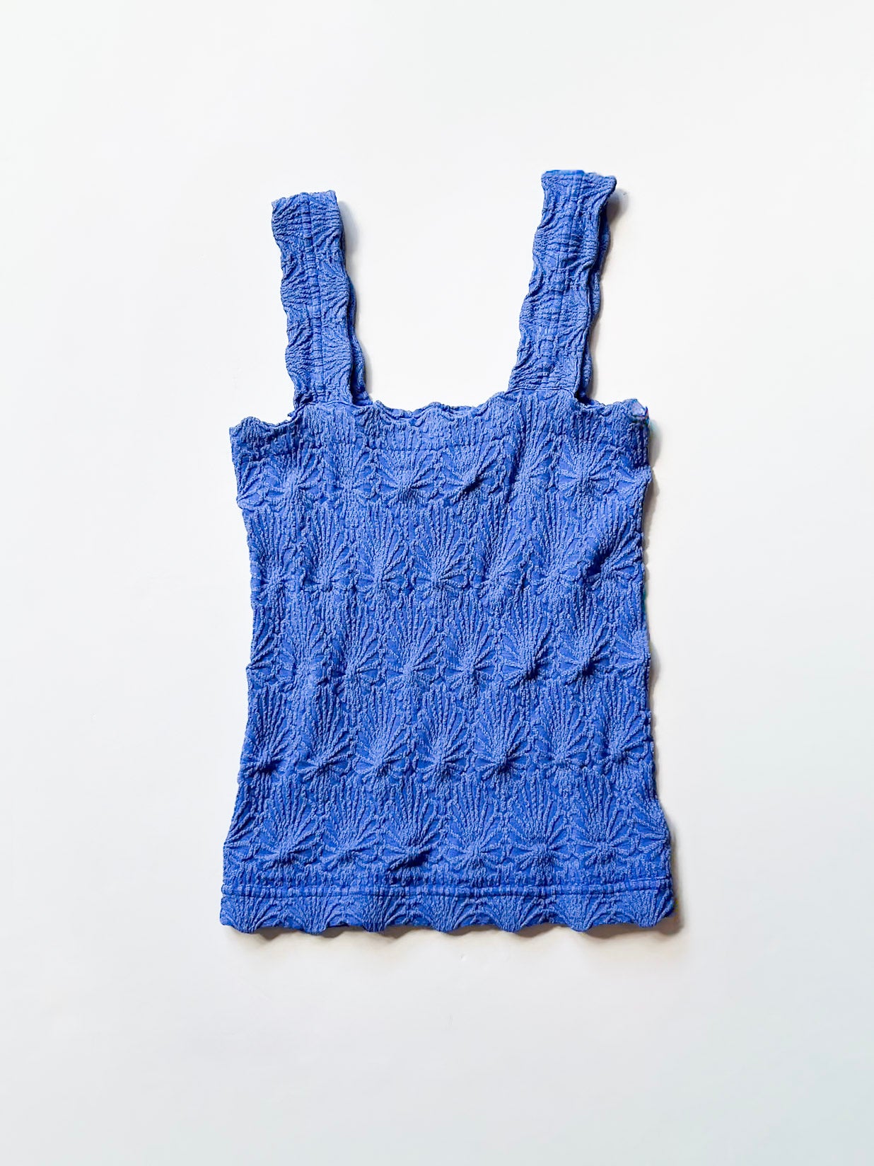 Super Stretch Krinkle Tank | Blue