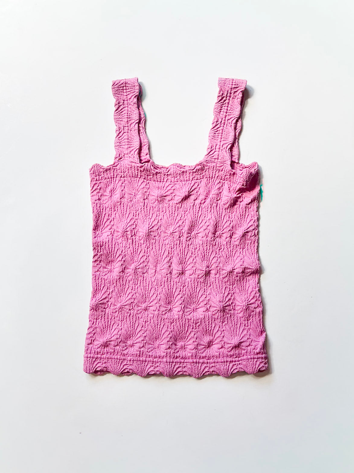 Super Stretch Krinkle Tank | Pink
