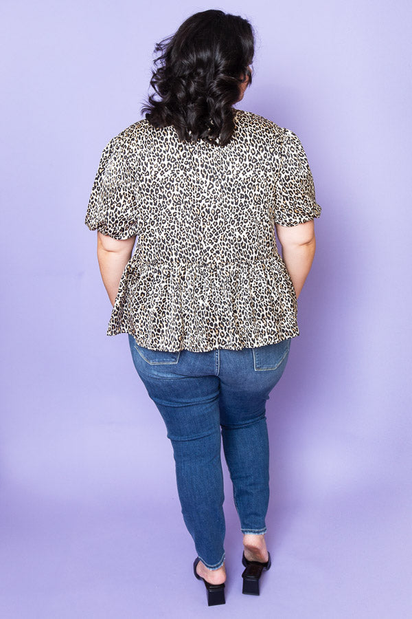 Wild Vibe Tie Top | Plus