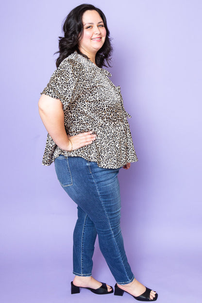 Wild Vibe Tie Top | Plus