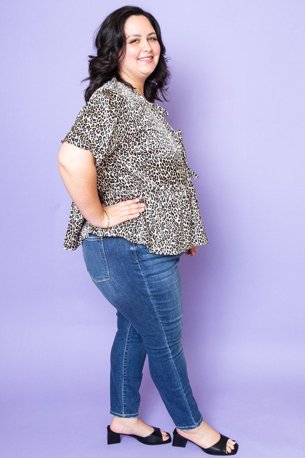 Wild Vibe Tie Top | Plus