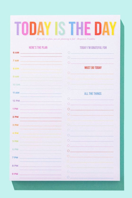 Taylor Elliott | Today Is The Day Notepad