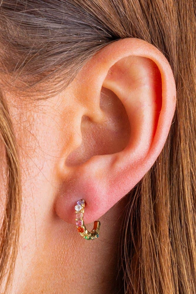 Taylor Elliott | Hallie Colorful Huggie Earring