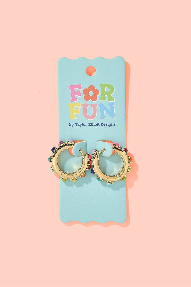 Taylor Elliott | For Fun- Miley Huggie Earrings