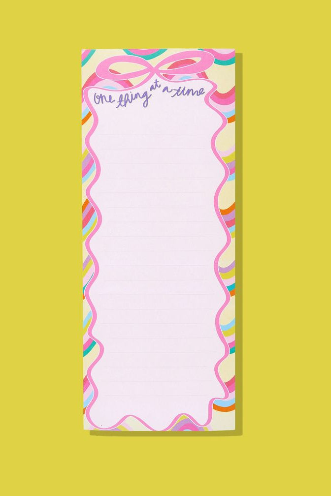 Taylor Elliott | One Thing At A Time Notepad w Magnet