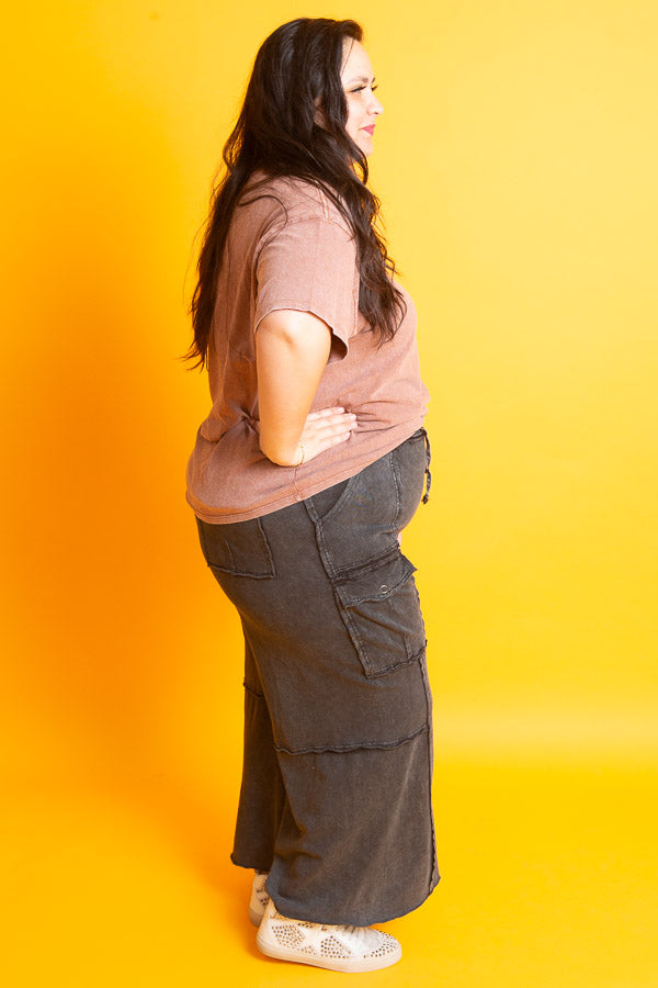 Cargo Lounge Pant Black | Plus