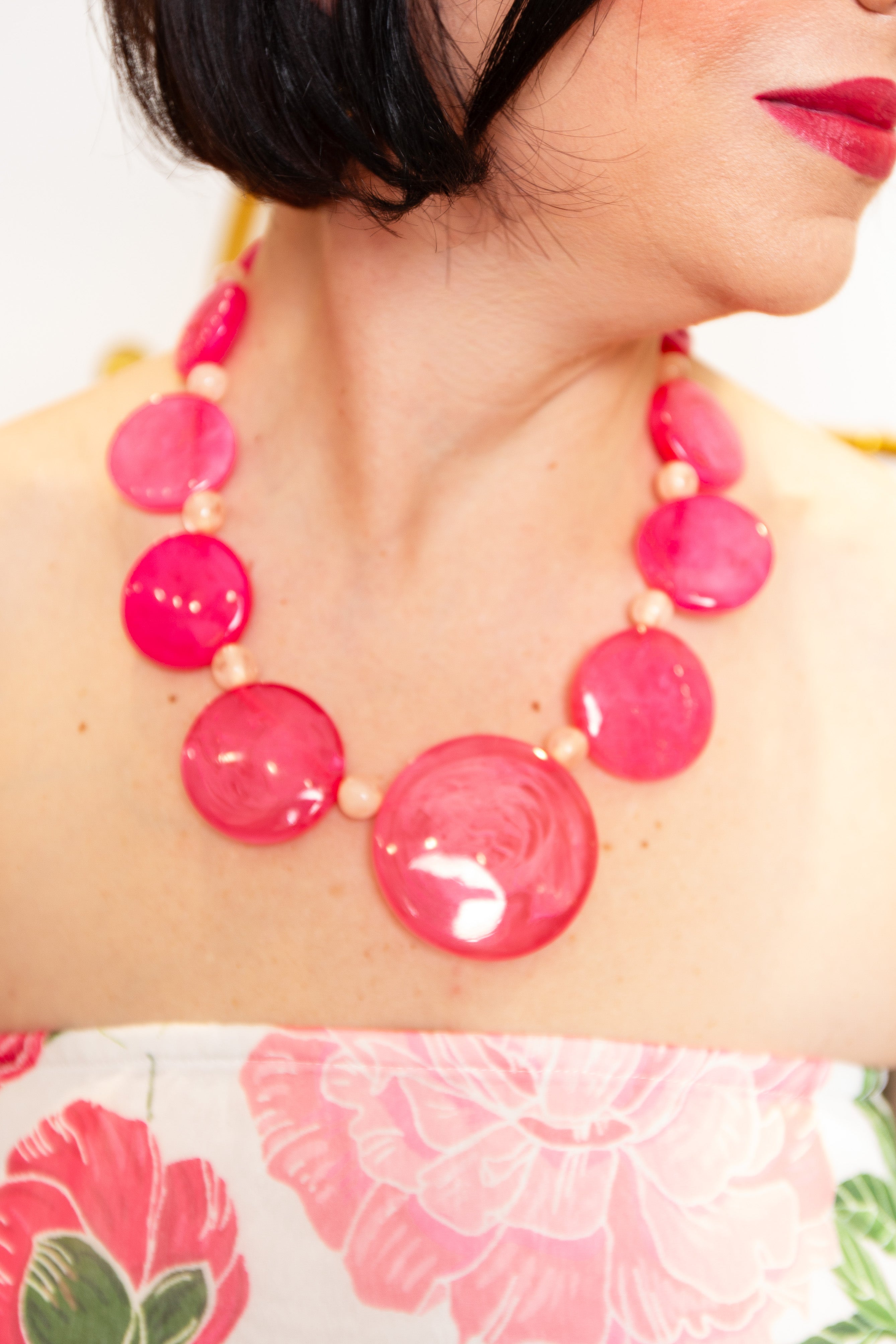 Pink Bubbly Necklace