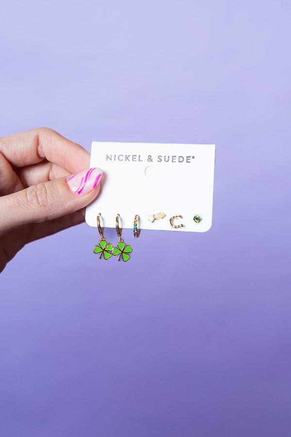 NICKEL AND SUEDE | Lucky Stud Set
