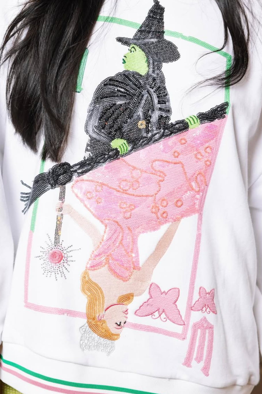 QUEEN OF SPARKLES | Licensed Elphaba and Glinda Sweater